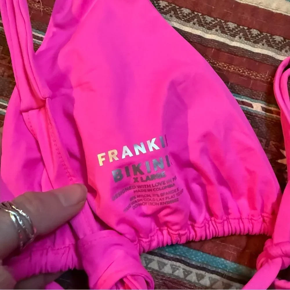 Frankie's Bikinis Hot Pink bikini set